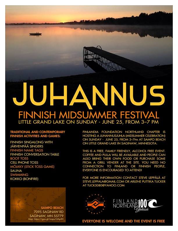 Juhannus Finnish Midsummer Celebration 2017 - Perfect Duluth Day