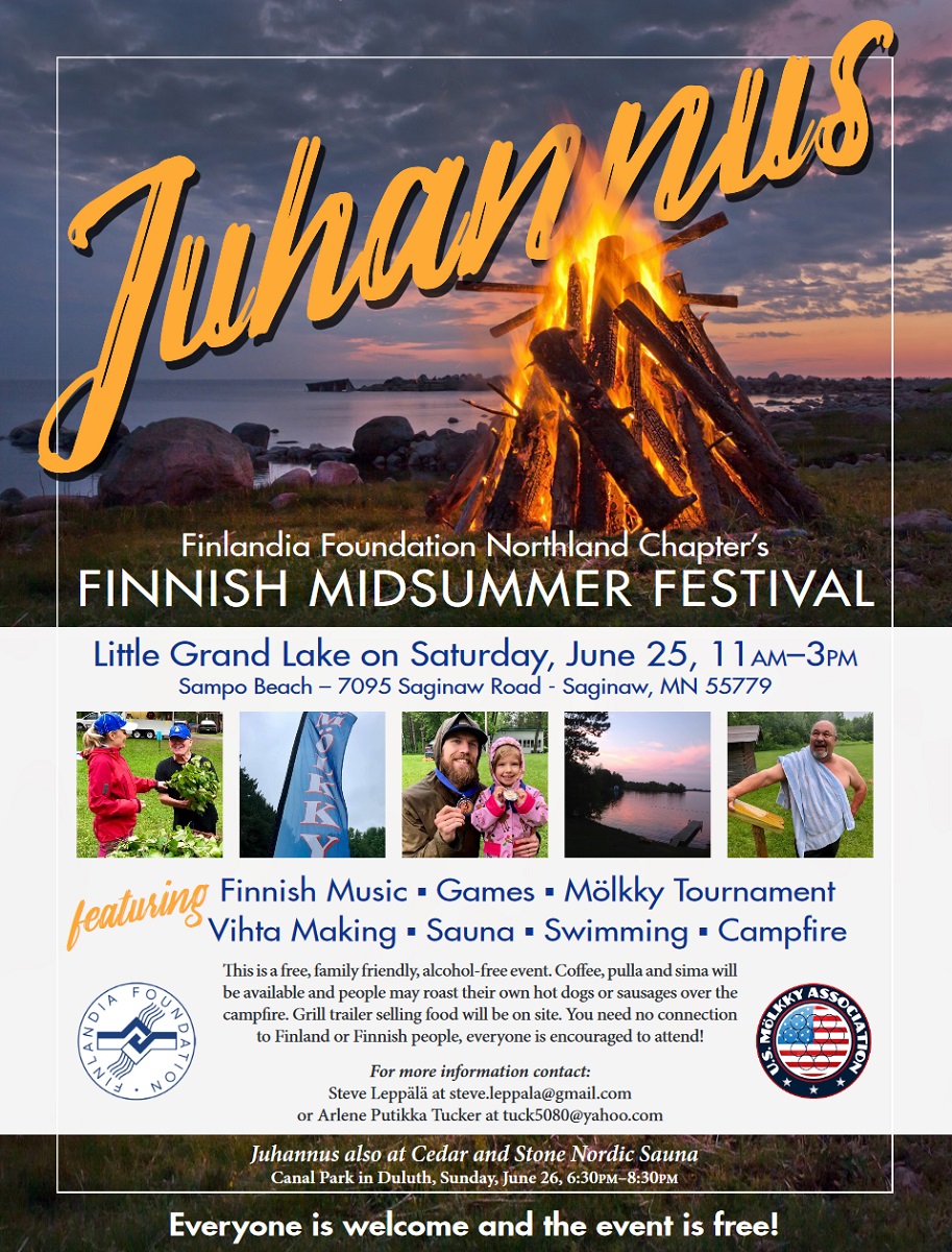 Juhannus Finnish Midsummer Celebration 2022 - Perfect Duluth Day