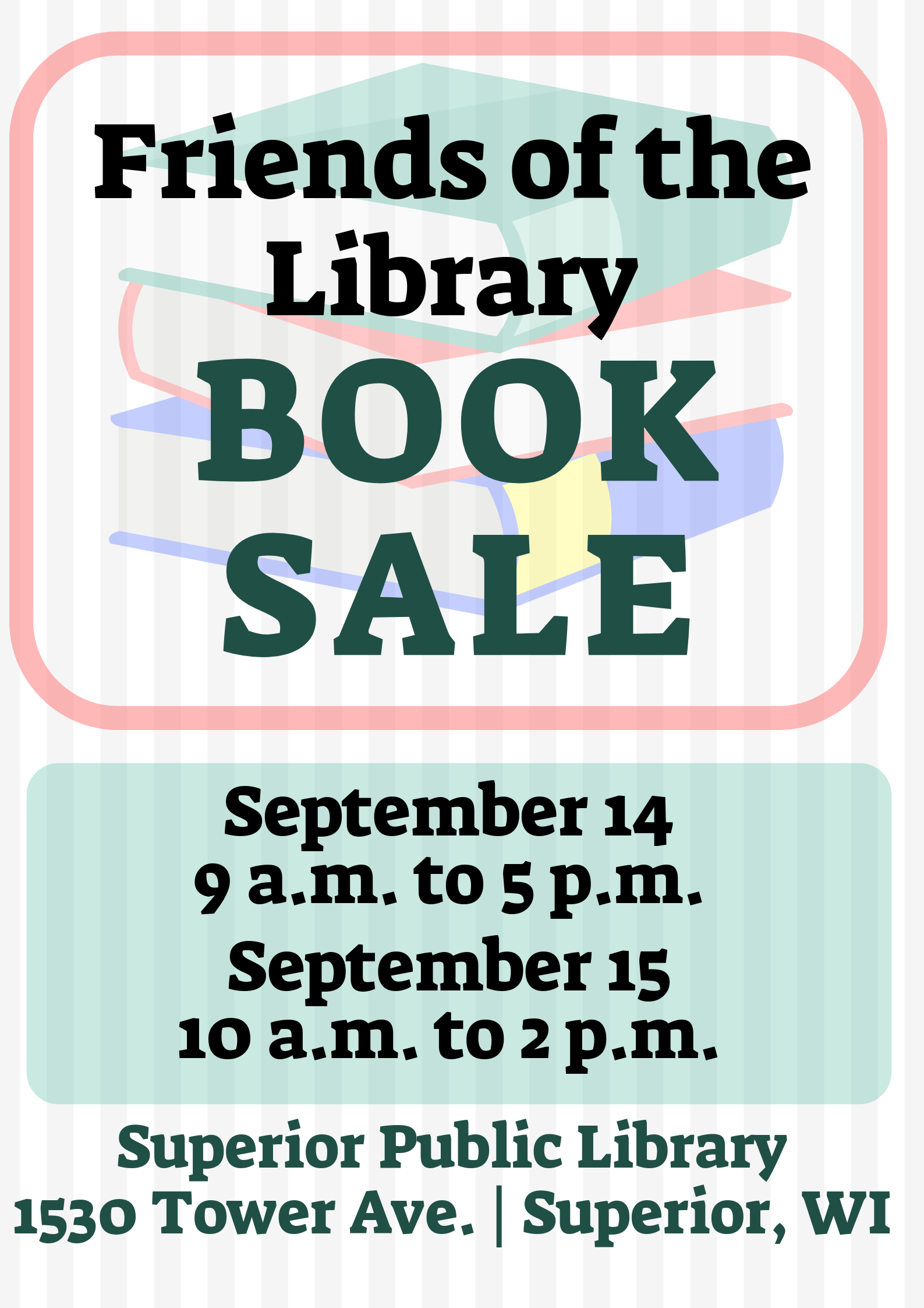 Friends of the Library Book Sale - Perfect Duluth Day