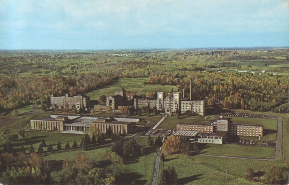 Postcard from the College of St. Scholastica, 1948 - Perfect Duluth Day