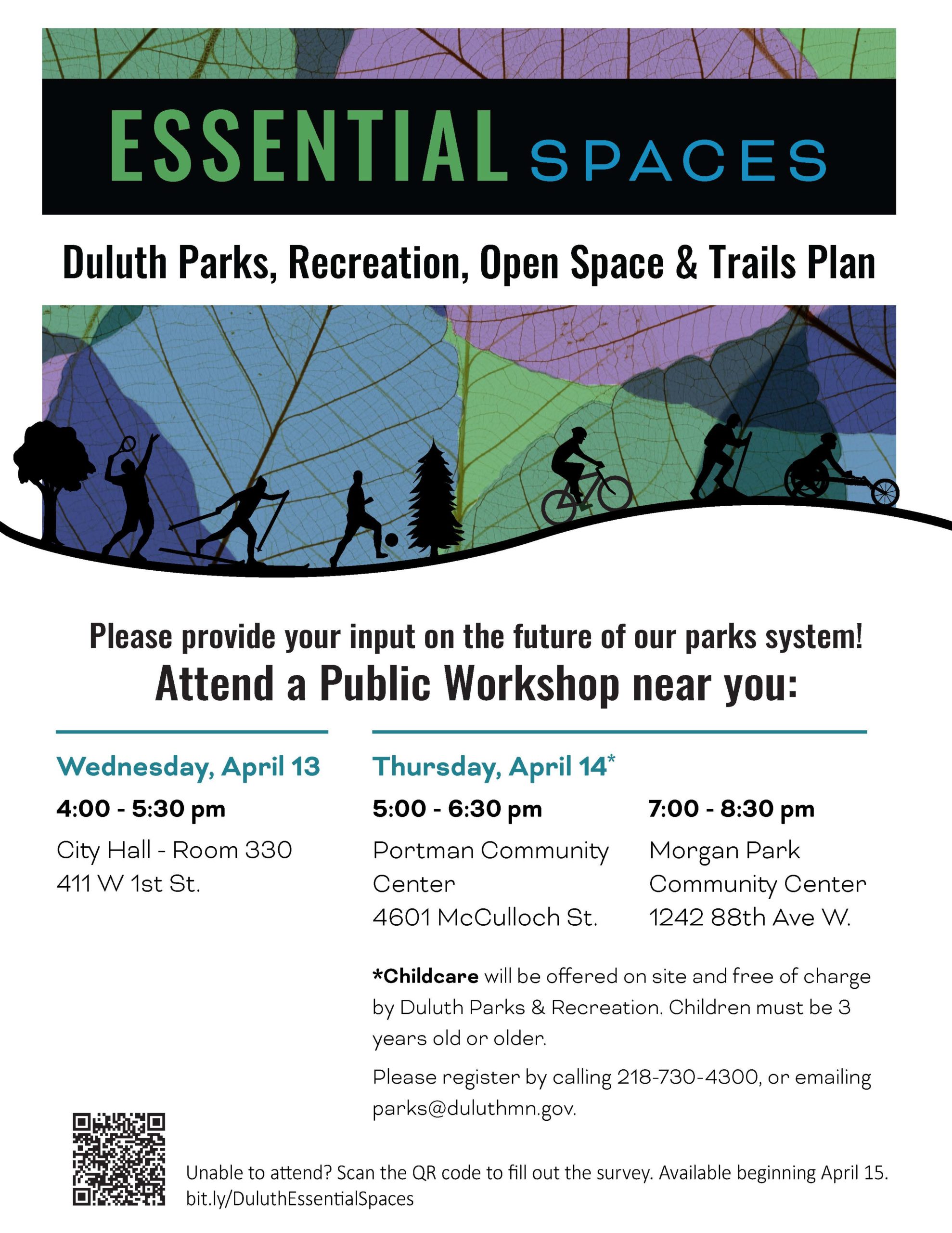 Public Meetings to Guide the Future of Essential Spaces in Duluth