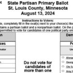 Duluth 2024 Primary Election Sample Ballot