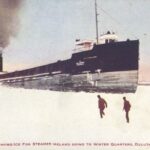 Postcard from Tugs Breaking Ice for Steamer Ireland